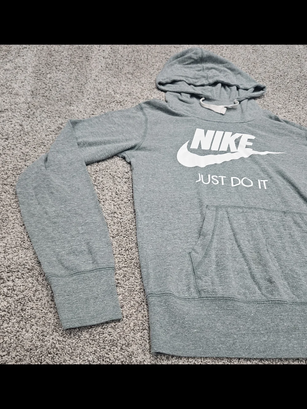 Nike Heather Green 'Just Do It' Hoodie
